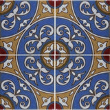 Raised relief Spanish tile