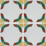 4 tile array decorative Mexican tile