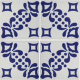 4-tile array Mexican tile